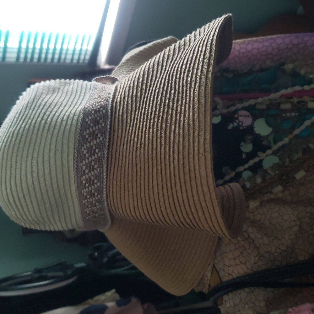 The Hatter Co Boho Straw Hat Two Tone